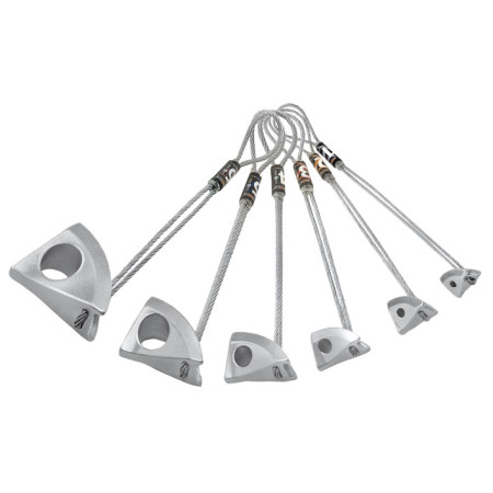 Juego de fisureros Rock Empire Abalak set plata