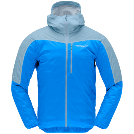 Chaqueta de hombre Norrona falketind aero60 Zip Hood azul Skydiver