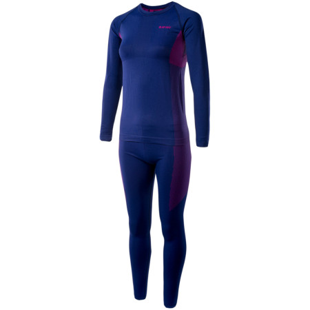 Ropa interior térmica para mujer Hi-Tec Lady Karti set azul oscuro BlueDepths/Sangria