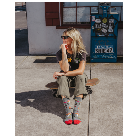 Calcetines de mujer Darn Tough Shroom Bloom Crew Lightweight