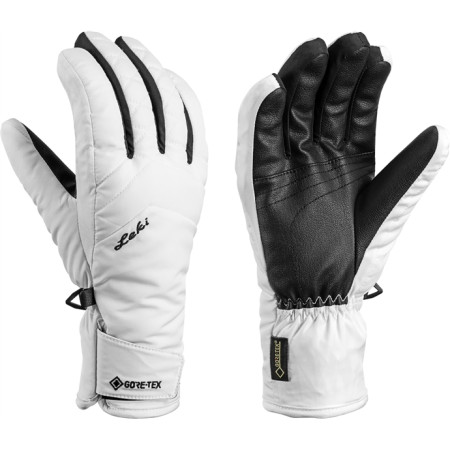 Guantes de esquí para mujer Leki Sveia GTX Lady blanco WhiteBlack