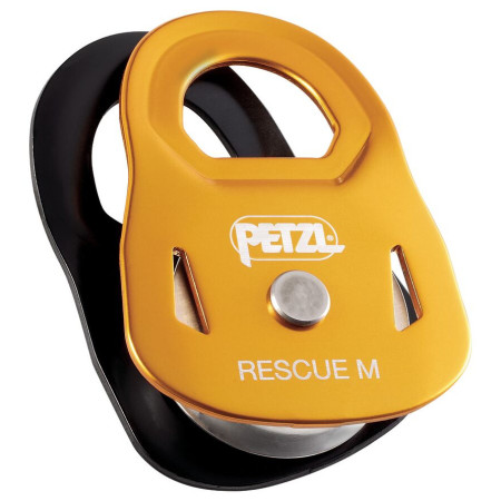 Polea Petzl Rescue M amarillo/negro Yellow
