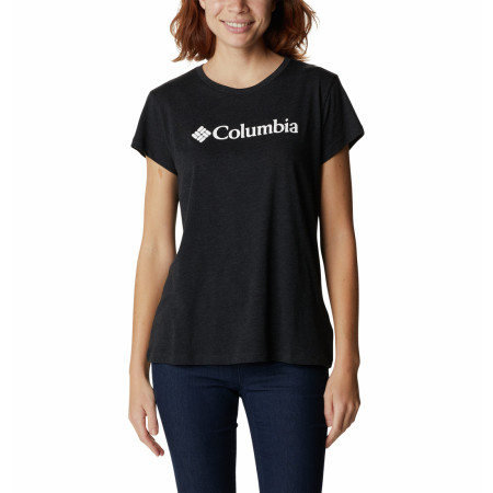 Camiseta de mujer Columbia Trek Ss Graphic Tee negro Black Heather, Gem Columbia