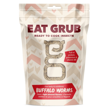 Gusanos comestibles Eat Grub Buffalo Worms 20g