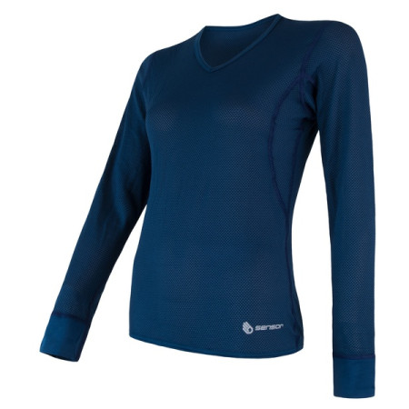 Camiseta funcional de mujer Sensor Coolmax Air azul oscuro Darkblue