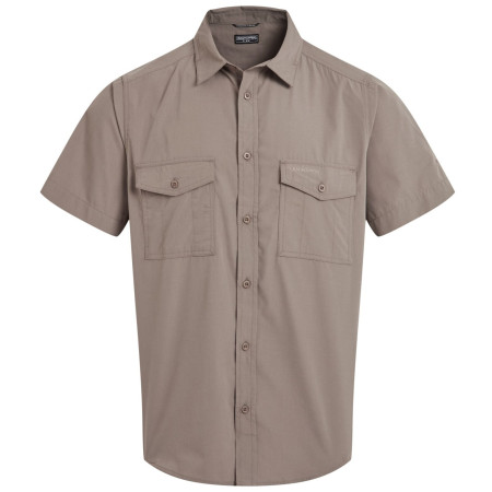 Camisa de hombre Craghoppers Kiwi II SS Shirt marrón Pebble
