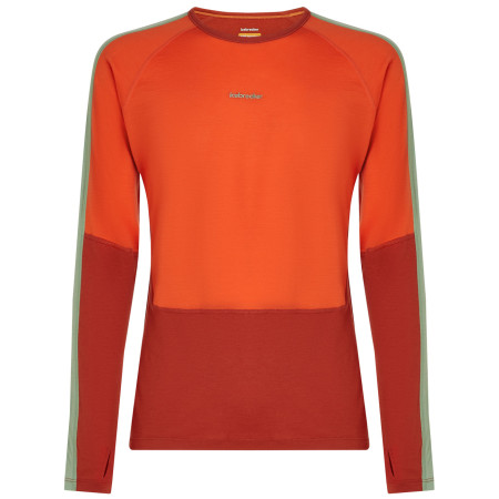 Camiseta funcional de hombre Icebreaker Men Merino 200 Oasis+ LS Crewe naranja Aga/Fer/Seag/Cb