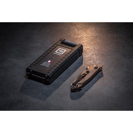 Cuchillo TB OUTDOOR Monobloc Knife Impact 127 Black Pvd G10