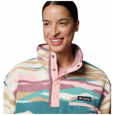 Sudadera de mujer Columbia Helvetia™ II Printed Cropped Half Snap