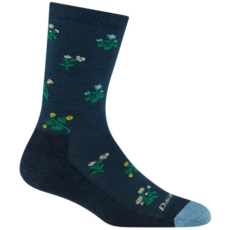 Calcetines de mujer Darn Tough Wildflower Crew Lightweight With Cushion azul midnight