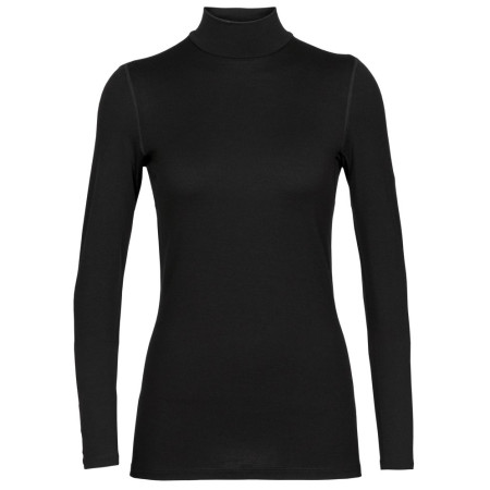Camiseta de mujer Icebreaker W 260 Tech LS Turtleneck negro Black