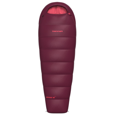 Saco de dormir para mujer Hannah Bivak W 240 rosa/violeta rhododendron/poppy red II