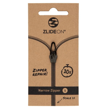 Cremallera de recambio ZlideOn Opravný jezdec pro úzké zipy - S negro black