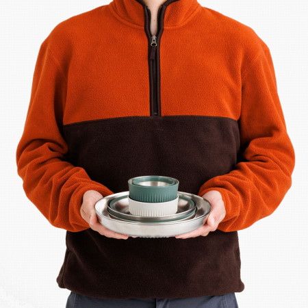 Vajilla Sea to Summit Detour Stainless Steel Collapsible Dinnerware Set 6 Piece