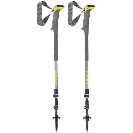 Bastones de senderismo Leki Sherpa Lite XTG gris/amarillo LightgreyYellowWhite