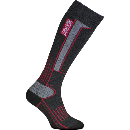 Medias High Point Glacier 2.0 Merino negro/gris Black/Grey