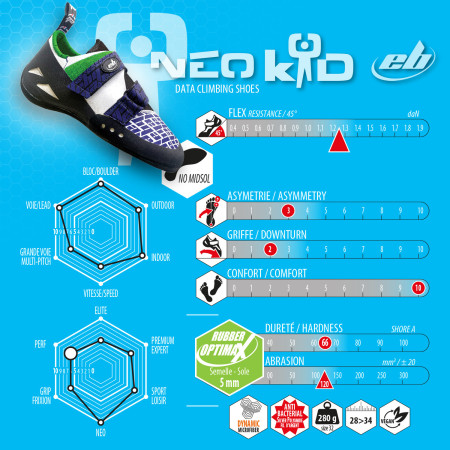 Pies de gato para niños EB Climbing Neo Kid 3.0