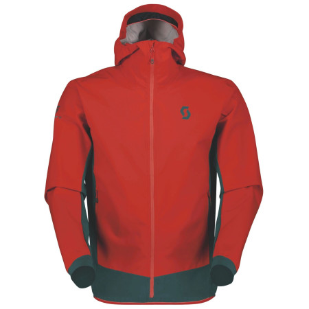 Chaqueta de hombre Scott Explorair Hybrid LT rojo/gris aruba green/magma red