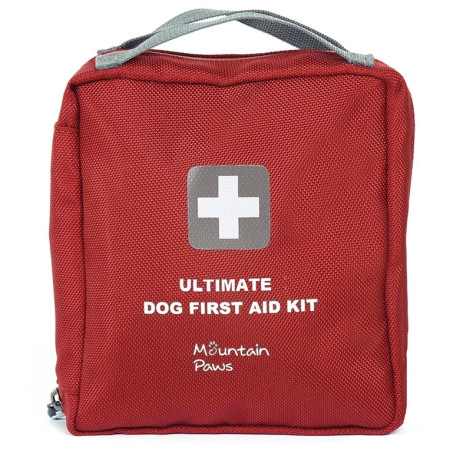 Botiquín para perros Mountain Paws Ultimate Dog First Aid Kit (2026) rojo red