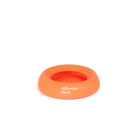 Comedero para perro Mountain Paws Splashproof Dog Bowl naranja Orange