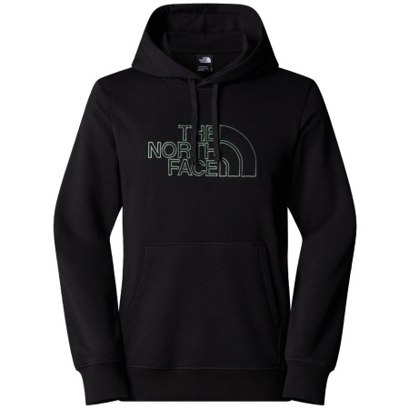 Sudadera de hombre The North Face Drew Peak Light Hoodie negro/verde Tnf Black/Duck Green