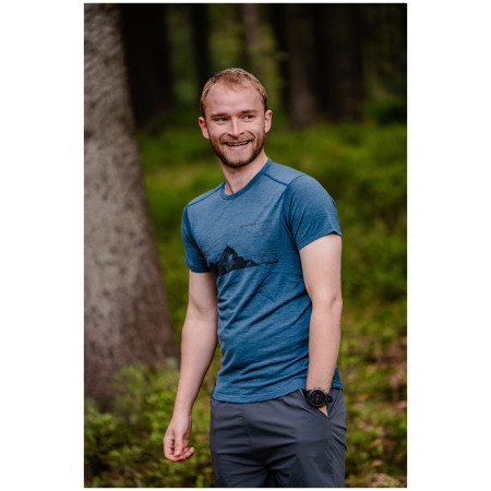 Camiseta de hombre MOOA Merino Lyolite Highlander 150 Short