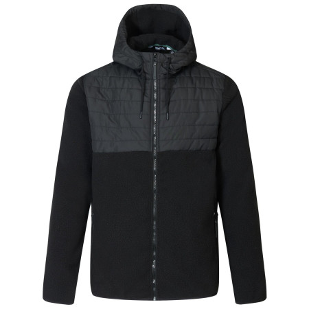 Chaqueta híbrida para hombre Regatta Frankie Borg Hybrid negro Black/Black