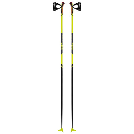Bastones de esquí de fondo Leki PRC 650 negro/verde neonyellow-black