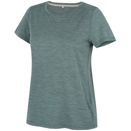 Camiseta de mujer MOOA Merino Lyolite Horizon 150 Comfy azul dusty teal