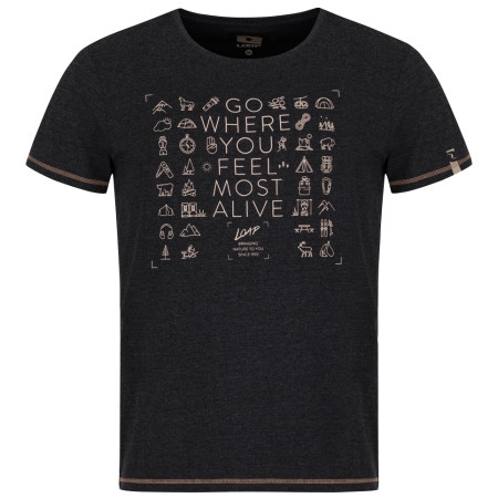 Camiseta de hombre Loap Alexus negro black