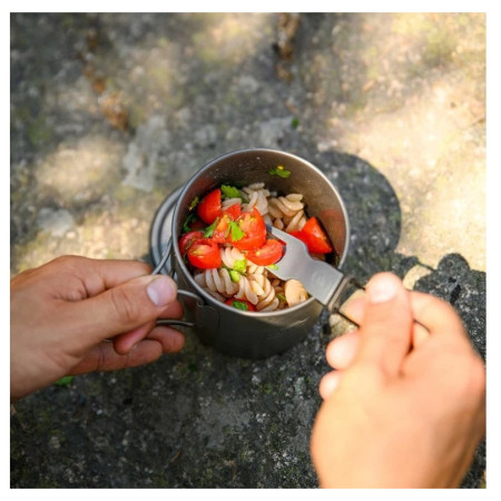 Juego de cubiertos GSI Outdoors Tekk Trio Folding Cutlery Set