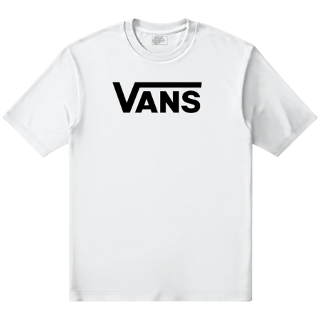 Camiseta de hombre Vans Classic Drop V SS Crew Tee-B blanco White/Black
