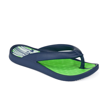 Chanclas de mujer Loap Phinea azul/verde blue/green