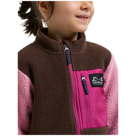 Sudadera para niños Didriksons Anten Kids Fullzip 2 Oyster Pink