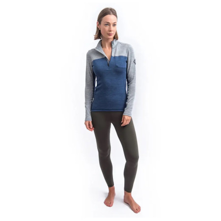 Camiseta funcional de mujer Sensor Merino Bold manga larga cremallera