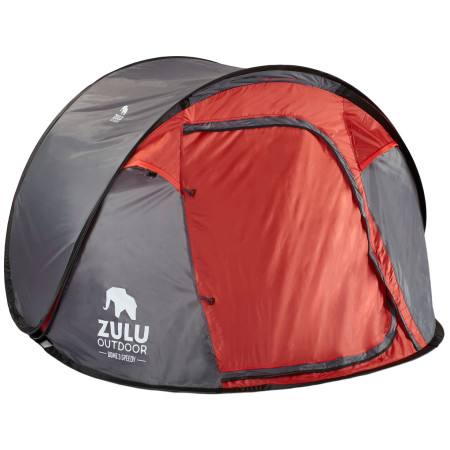 Tienda de campaña autoplegable Zulu Dome 3 Speedy gris/rojo