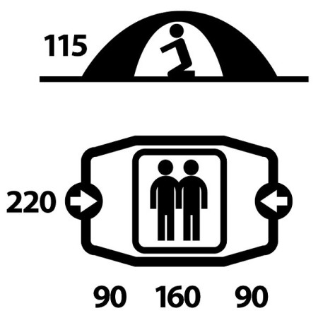 Tienda de campaña Husky Falcon 2