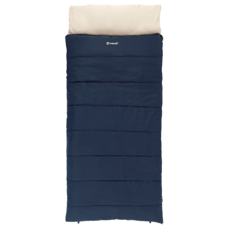 Saco de dormir tipo manta Outwell Contour Lux XL azul oscuro Blue