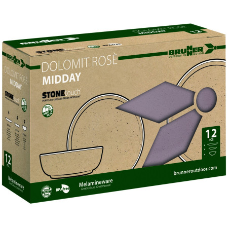 Vajilla Brunner Midday Dolomit rose