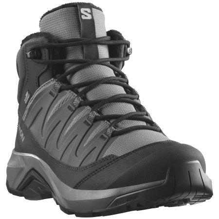 Calzado de senderismo para mujer Salomon X-Adventure Coldrush Waterproof gris/negro Castlerock / Black / Phantom
