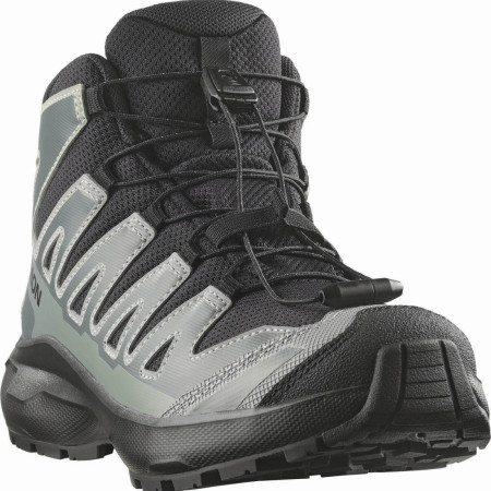 Calzado para niños Salomon Xa Pro Mid Wp J Black-Sedona Sage-Wrought Iron
