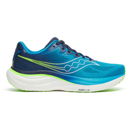 Zapatillas de carrera para hombre Saucony Ride 19 azul cobalt/slime