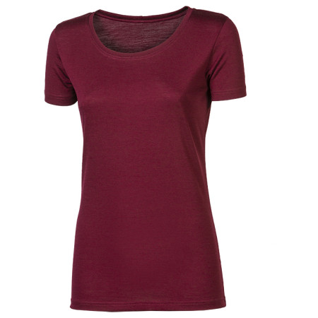 Camiseta funcional de mujer Progress Originila Merino violeta švestkový melír