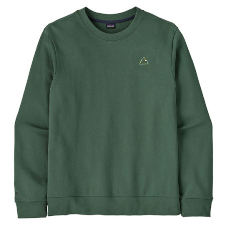 Sudadera de hombre Patagonia M's Fitz Roy Massif Daily Crew verde Canopy Green