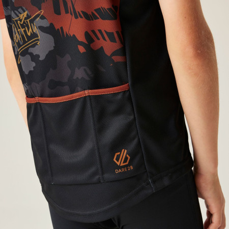 Maillot de ciclismo para niños Dare 2b Dynamite Jersey Blk Graffiti