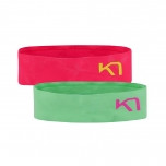 Banda para cabeza Kari Traa Butterfly Headband 2pk verde/rojo Mint