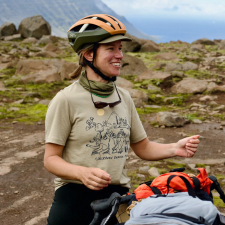 Camiseta de mujer Fjällräven Hoja Lugnt Wool T-shirt W