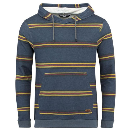 Sudadera de hombre Chillaz Interlaken azul/amarillo Blue Stripes
