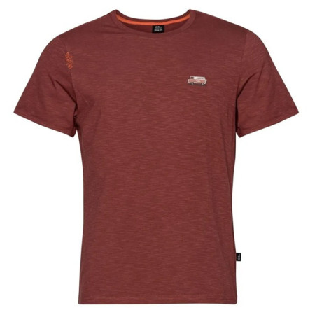 Camiseta de hombre Chillaz Innsbruck Happy Days rojo Dark Red