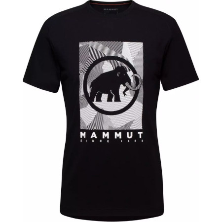 Camiseta de hombre Mammut Trovat T-Shirt Men negro black-white PRT2